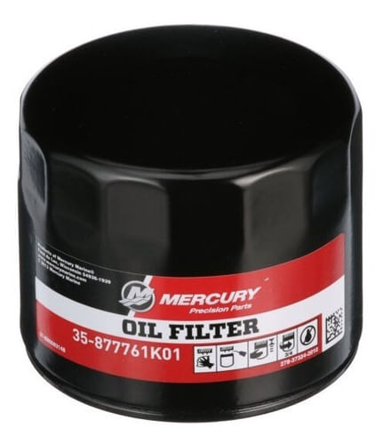 Filtro Óleo Motor Popa Mercury 4t 75 115 150hp 877761k01