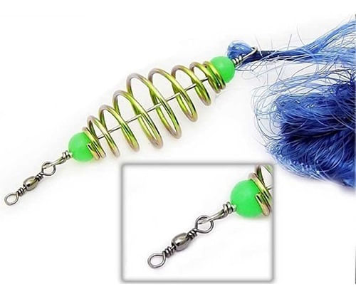 Rede De Pesca 7 Malhas Com Conta Luminosa Para Vara
