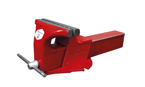 Torno De Bancada Industrial N6 Metalcava Ferro Fundido Vermelho