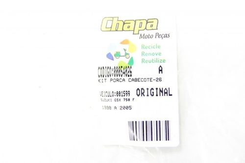Kit Porca Cabeçot Suzuki Gsx 750 F Gsx750f 98-05