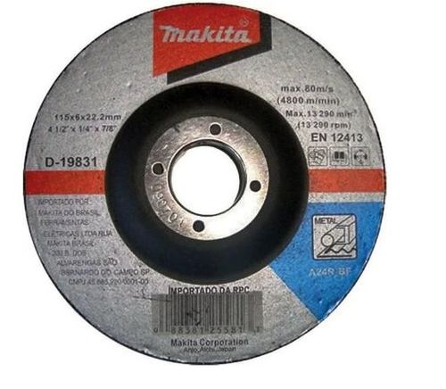 Disco de Desbaste 115mm para Metal Makita D-19831-5