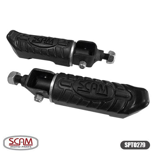 Par Pedaleiras Para Protetor Motor e Carenagem Universal Scam