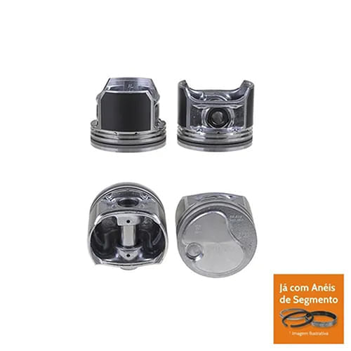 PISTAO COM ANEL - FORD ECOSPORT FIESTA KA 1.0 8V ZETEC ROCAM FLEX