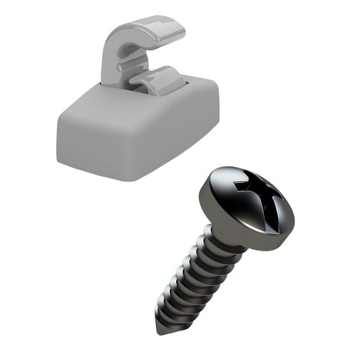 KIT FIXACAO DO SUPORTE QUEBRA SOL VW (CINZA CLARO)