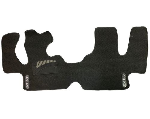 Tapete Borracha Detalhes Cinza C/ Vies Iveco Daily Antiga