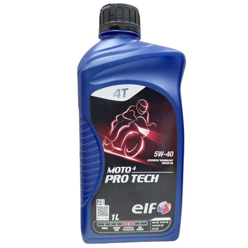 Óleo Sintético Moto 4 Pro Tech 5w40 - 4 Tempos ELF -  1L