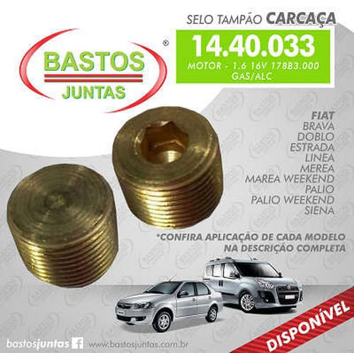 SELO TAMPAO BUJAO CARCACA VALVULA TERMOSTATO FIAT PALIO BRAVA 1.6 16V