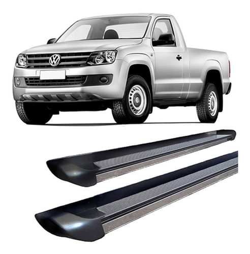 Estribo Amarok Personalizado Preto Brilhante C Simples