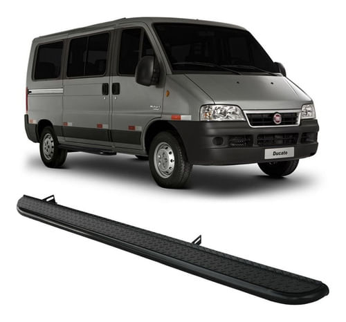Estribo Chapa Ducato Teto Baixo Lado Passageiro 2,5 Preto