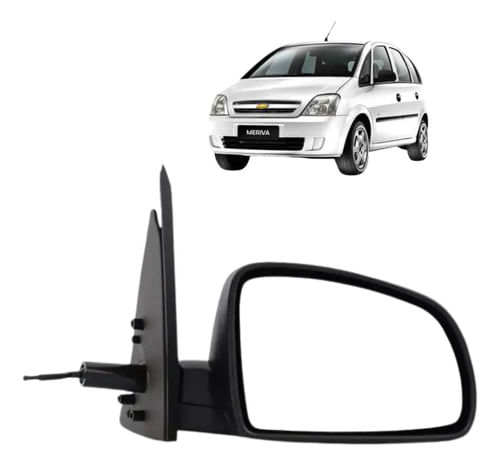 Retrovisor Meriva 2003/2012  Mecanico - Lado Passageiro