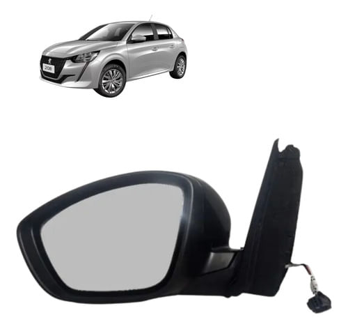 Retrovisor Peugeot 208 Elétrico /2021 Em Diante - Motorista