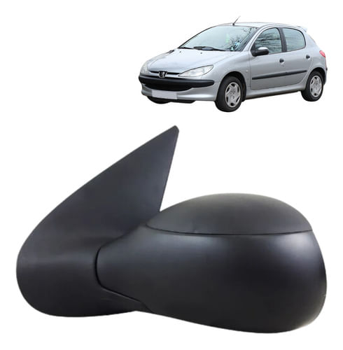Retrovisor Mecanico Peugeot 206 / 207 Fosco -  Passageiro