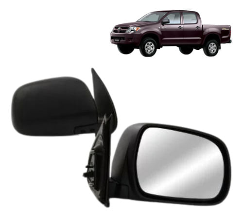 Retrovisor Manual Hilux 2005/2009 Esquerdo Lado Motorista