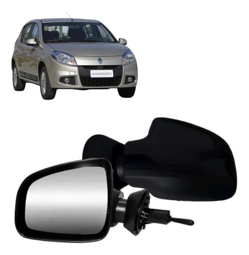 Retrovisor Duster/sandero Mecanico 2009/2012 Liso- Motorista