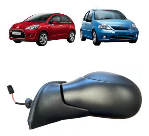 Retrovisor Citroen C3 2004/2010 Elétrico Fosco - Motorista