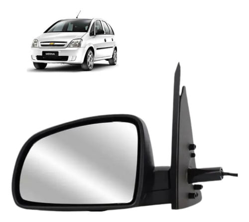 Retrovisor Meriva 2003/2012  Mecanico Fosco - Lado Motorista