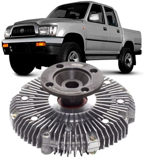 Polia Viscosa da Hélice Toyota Hilux e SW4 2.4 2.8 e 3.0 8V de 1992 à 2004
