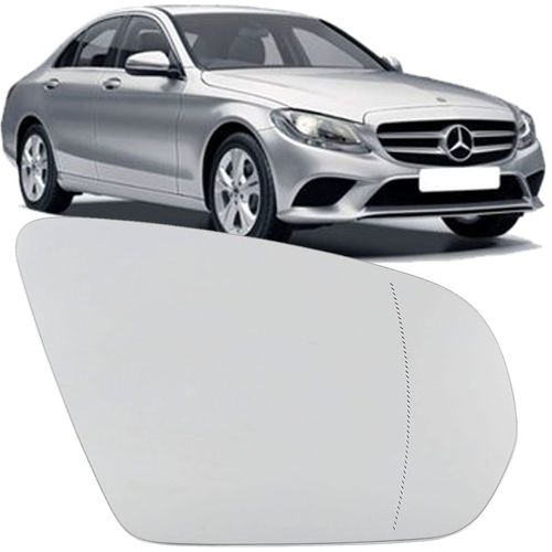 LENTE ESPELHO RETROVISOR MERCEDES C180 C200 C250 2015-19 DIR