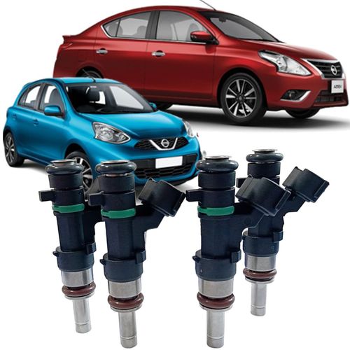 Kit 4 Bico Injetor March e Versa 1.6 16v Flex de 2011 À 2017