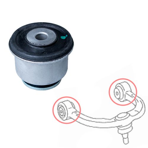 Bucha Menor da Bandeja Superior Dianteira Mercedes-Benz Classe-ML GL GLE GLS R/ Jeep Grand Cherokee 3.0 3.6 5.7 6.4 Após 2011/ Dodge Durango Após 2011