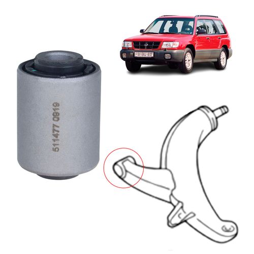 Bucha Menor Dianteira Bandeja Balança Subaru Forester 2.0 1997 a 2002 / Impreza 1.6 1.8 2.0 1992 a 2000 / Legacy 2.0 2.2 2.5 1994 a 2003