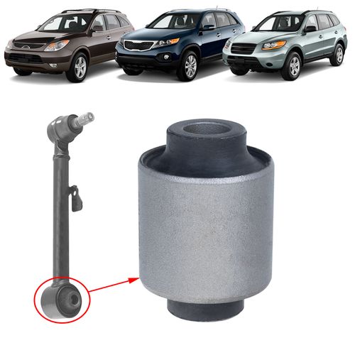 Bucha Braço Pivô Hyundai Santa Fé 2.4 2.7 3.5 Veracruz 3.8 2006 a 2013/ Kia Sorento 2.4 3.5 2010 a 2015 Traseiro