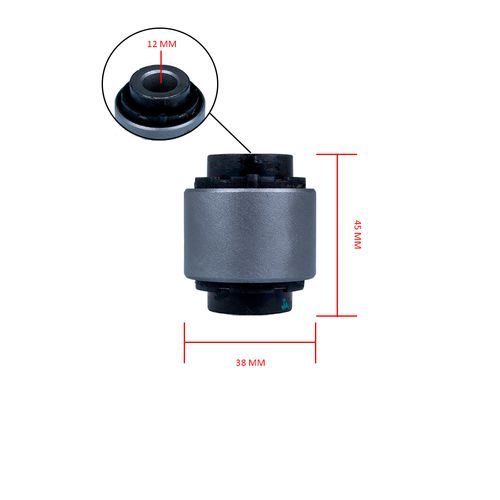 Bucha Braço Curvo 12 mm Audi A3 Q3 TT / Volkswagen Golf Jetta Passat - Vários Anos