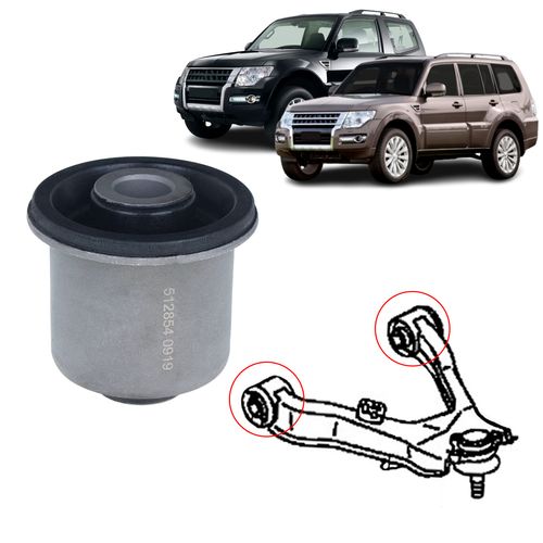 Bucha Bandeja Balança Mitsubishi Pajero Full 3.2 3.8 2001 a 2019 Superior Dianteira