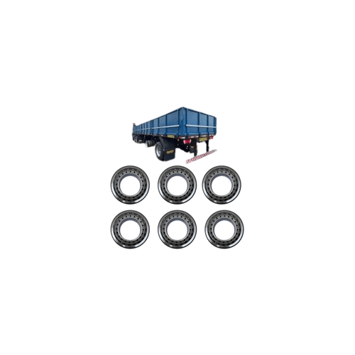 Kit 6 Rolamento de Roda Carreta Guerra 160mm x 90mm x42,50mm
