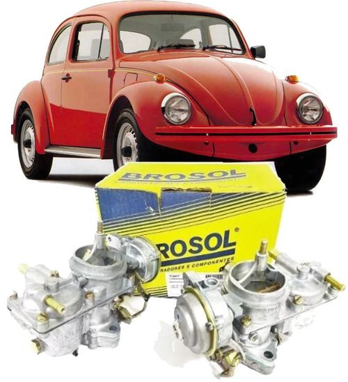 Carburador Fusca Itamar 1600 à Gasolina de 1993 à 1996 Solex BROSOL - Par