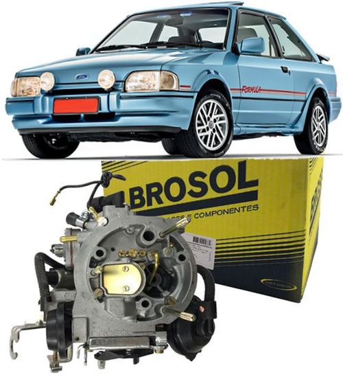 Carburador 2E Escort Del Rey Pampa AP 1.8 à Gasolina Original Solex Brosol