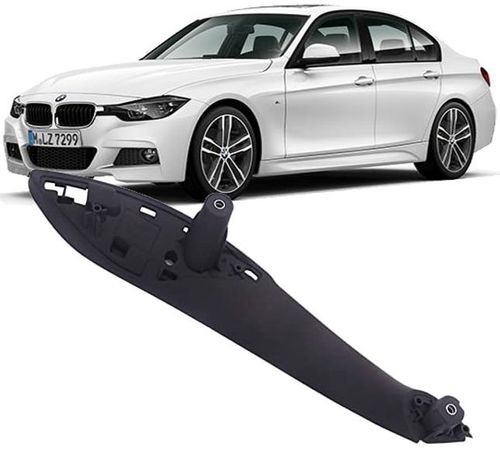 Puxador Porta Traseira Esquerda Bmw 320i 325i 330i 328i 335i F30 de 2013 À 2019 - Preto