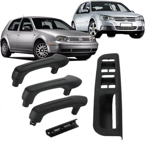 Kit com 4 Puxador Porta Vidro Eletrico Golf Bora