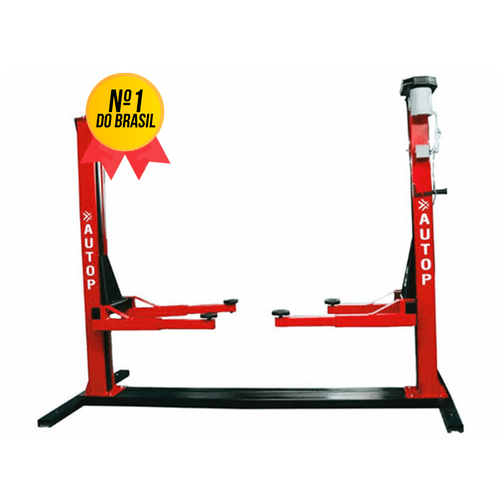 Elevador automotivo atp-2500 vermelho convencional / UN / Autop