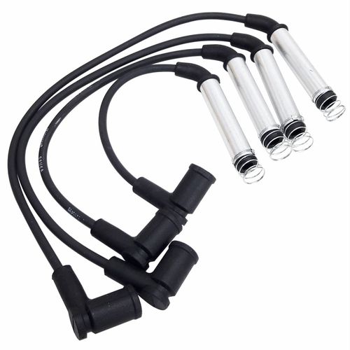 Jogo de Cabos de Vela Original Courier Ecosport Escort Fiesta Focus e Ford Ka Todos com Motor Zetec Rocam 1.0 e 1.6 Gasolina e Flex