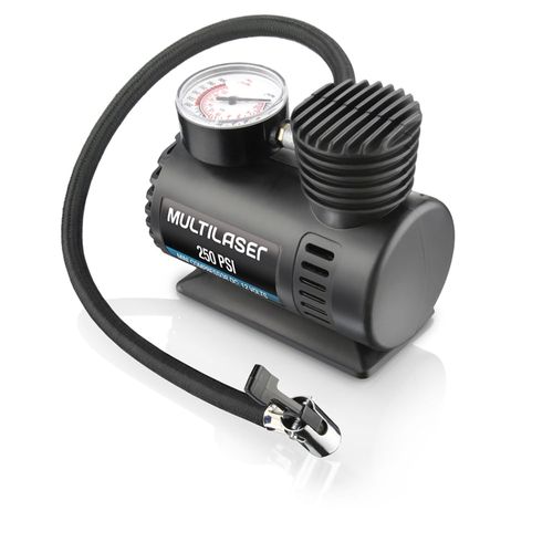Compressor de Ar Portátil 12V 250 PSI - Multilaser