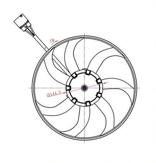VENTOINHA ELETROVENTILADOR AUDI A3/  S3 2007 > VW VOLKSWAGEN AMAROK/  JETTA 2011 > PASSAT 2006 > COM AR