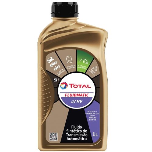 Óleo para Transmissão Automática de 6 Velocidades Total Fluidmatic LV MV Tecnologia Sintética 1L