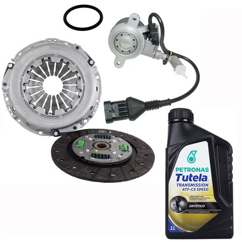Combo Kit Embreagem + Atuador Dualogic + CS Speed Palio Siena Strada Bravo Stilo Punto Linea Idea Grand Siena Palio Weekend e Adventure - Valeo/LUK