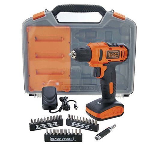 Furadeira Parafusadeira Bateria 12V Lithium Ion 3/8 com 31 Pecas e Maleta - LD12SC-BR - Black&Decker