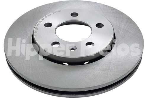 DISCO FREIO (DIANT) (VENTIL) (5 FUROS) (256MM) / FOX 03-  1.0/1.6  8V  ARO , 15-  1.6  8V  CROSSFOX / HIPPER FREIOS HF81