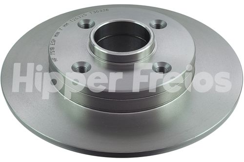 DISCO FREIO (TRAS) SOLIDO (249MM) / 307 01- 1.6 16V, 04-08 2.0 16V SW / HIPPER FREIOS HF751B