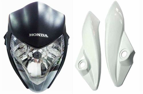 Kit Farol Cb300 Frontal Nacional Farol Carenagem Lateral Coloridas