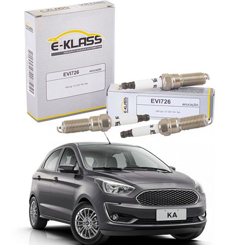 Jogo 3 Velas Ford Ka 1.0 12v 3cc 2017 2018 2019 2020 - 53812 - EVI726