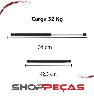 Amortecedores Capô Azera 07-11 Jetta 06-11 Passat 11-15