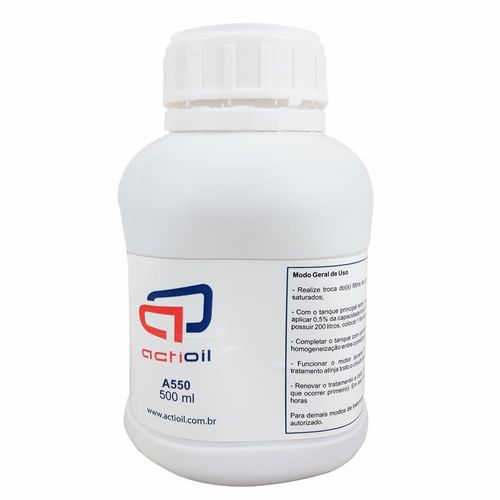 Aditivo de Óleo Diesel Actioil 500ml para Tratamento de Veículos Movidos a Diesel Aplicar a Cada 60000km
