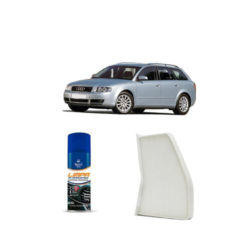 Kit Filtro De Cabine Acp309 Tecfil + Limpa Ar Condicionado Tecbril Audi A6 A6 2.7t V6 2000