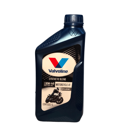 Óleo Lubrificante Valvoline Synthetic Blend Motorcycle 4T SAE 10W40 - 1L