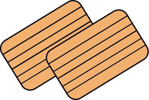 Piso náutico EVA Ventura V265 CABINADA Kit Plataforma Ocre