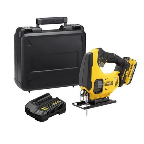 Serra Tico-Tico Max 20V com 1 Bateria 2Ah e Carregador 1,25Ah - Stanley - SCJ600D1K-BR